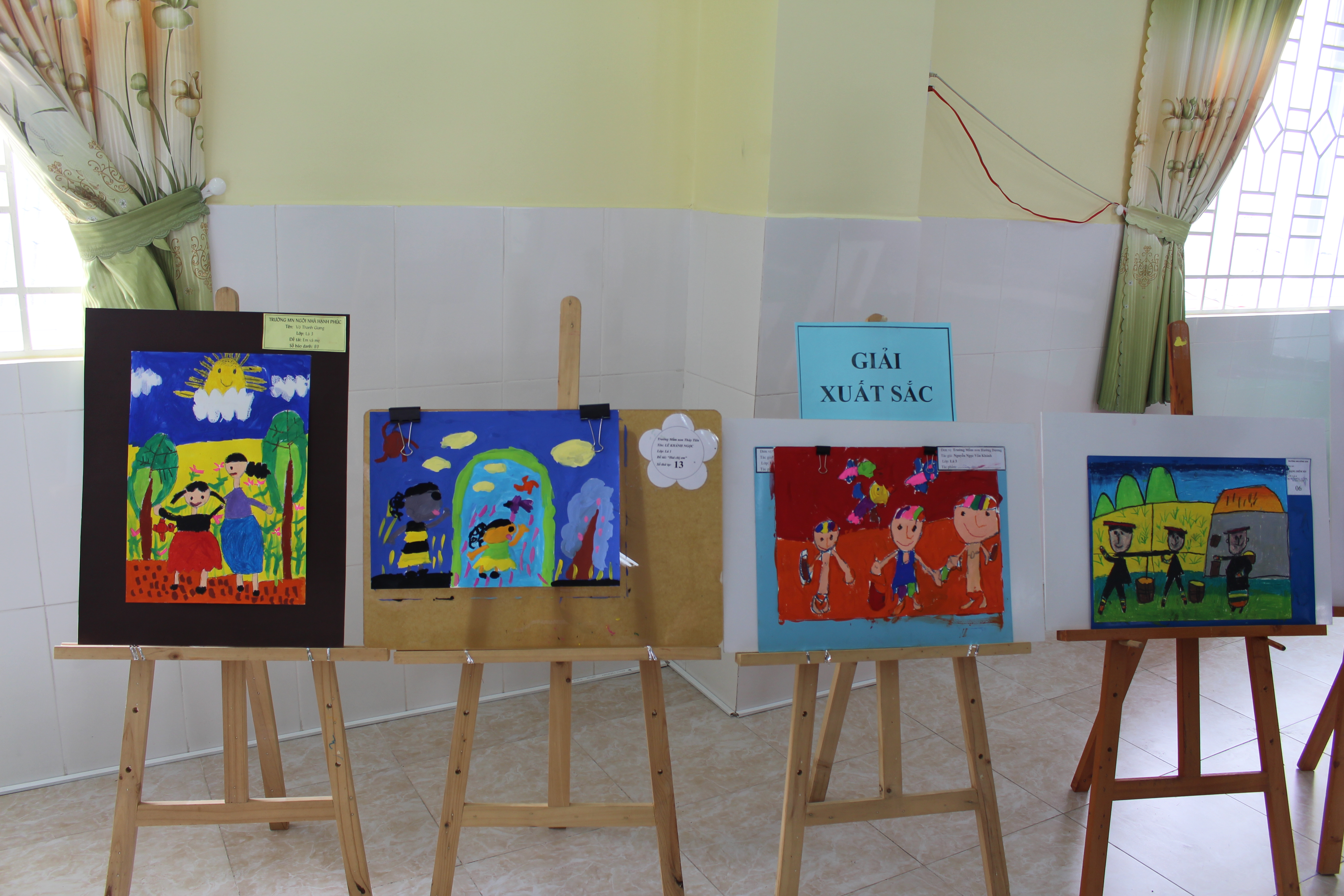 Những tác phẩm đầy sắc màu của thiếu nhi quận Tân Phú (TP.HCM)